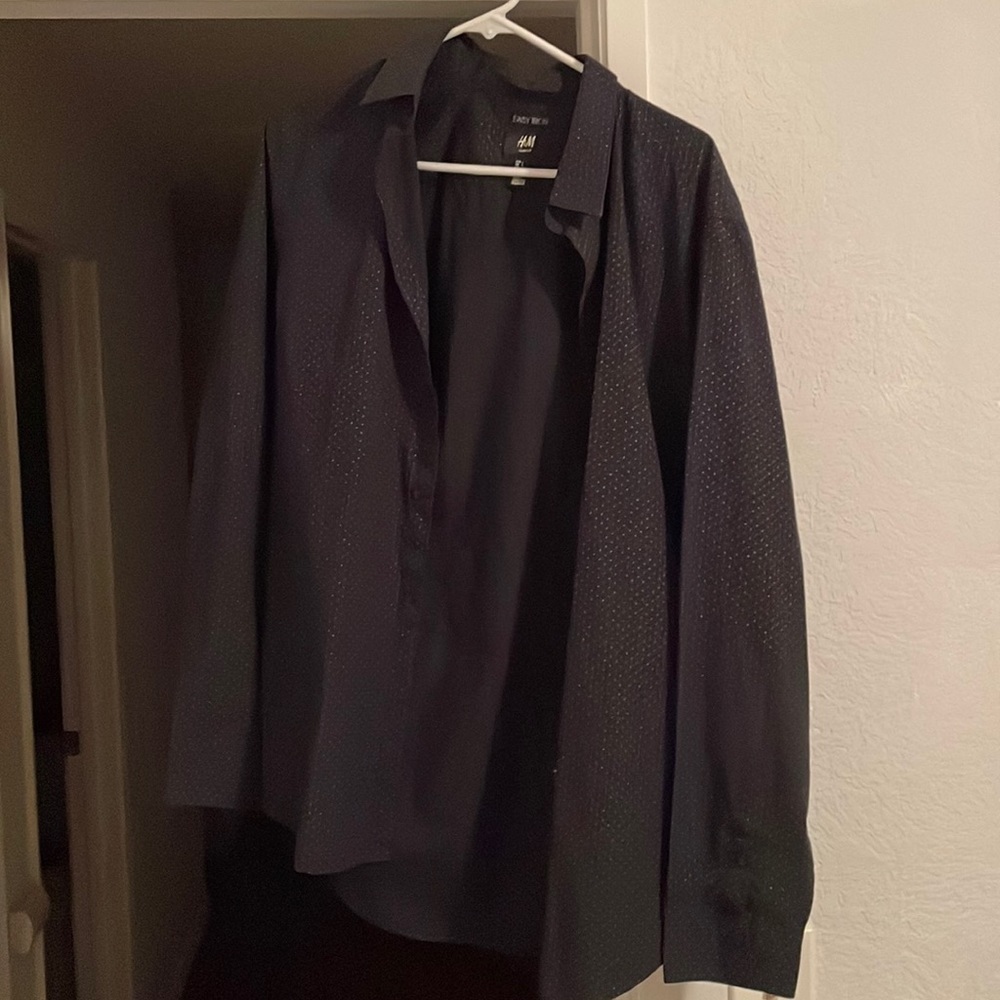 Men’s Black Long Sleeve Button Down